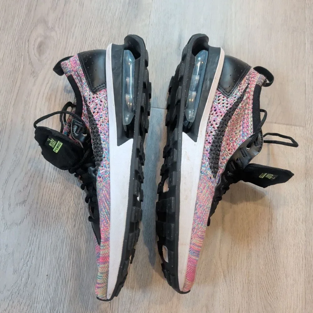 Nike Air Max Flyknit Racer Multi-Color Pink Sneakers DJ6106-300 Mens 5.5 / W7